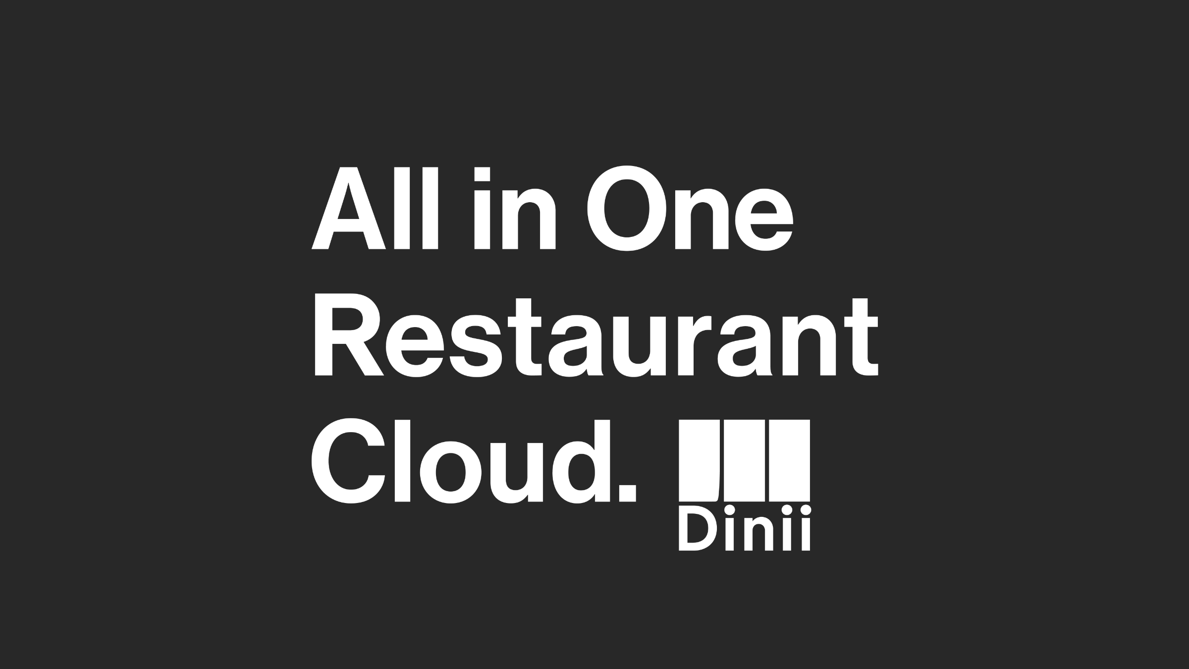 All in One Restaurant Cloud.