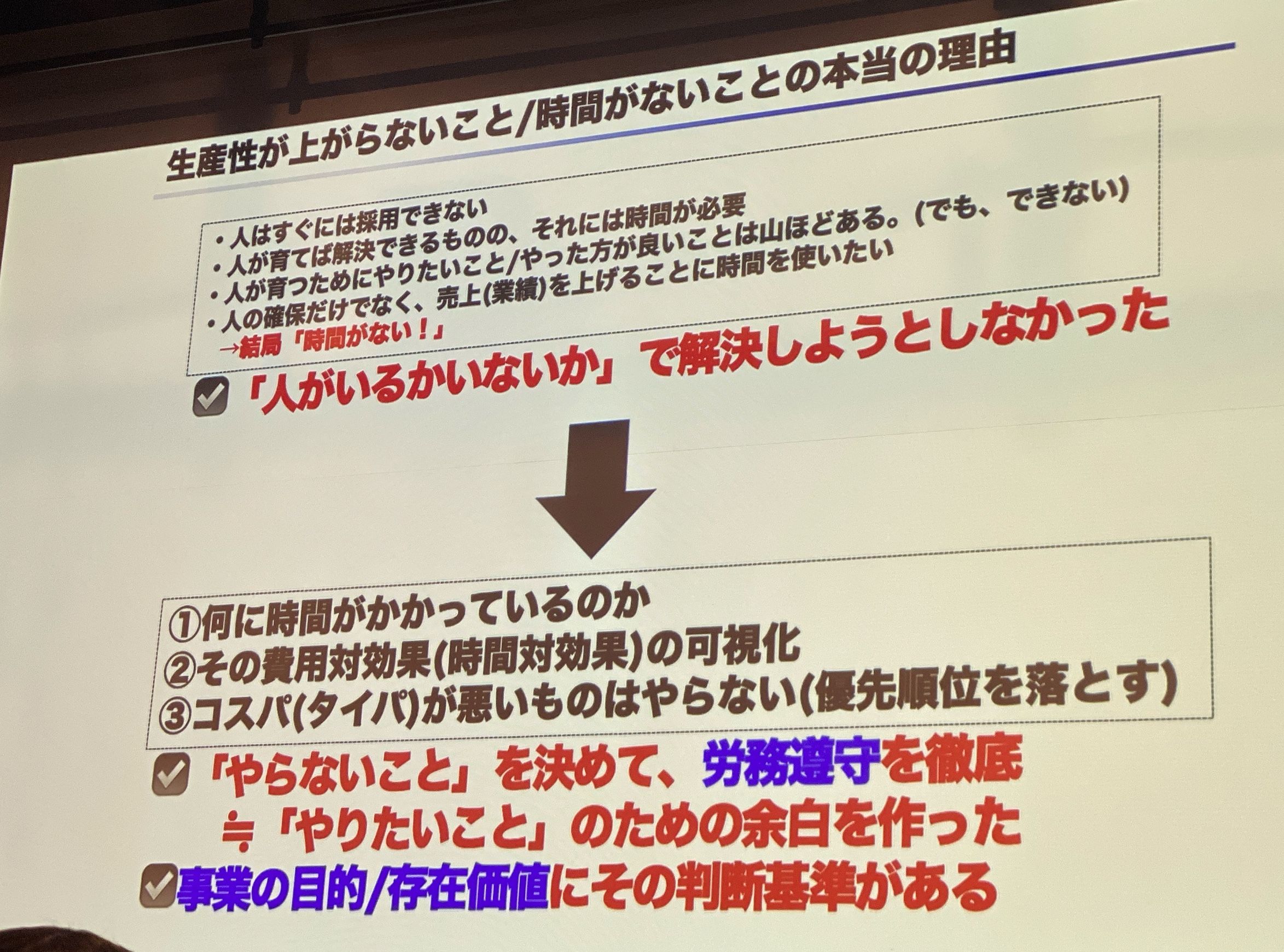 生産性が上がらない本当の理由