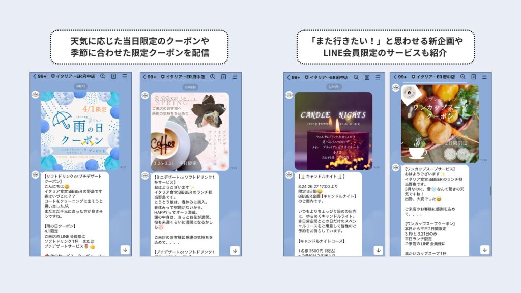 LINE配信の具体例