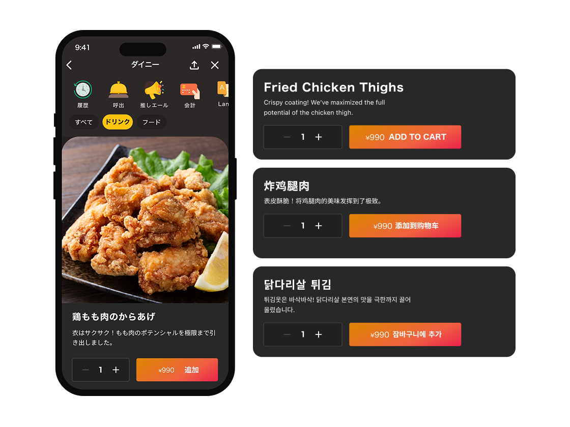 自動翻訳機能イメージ