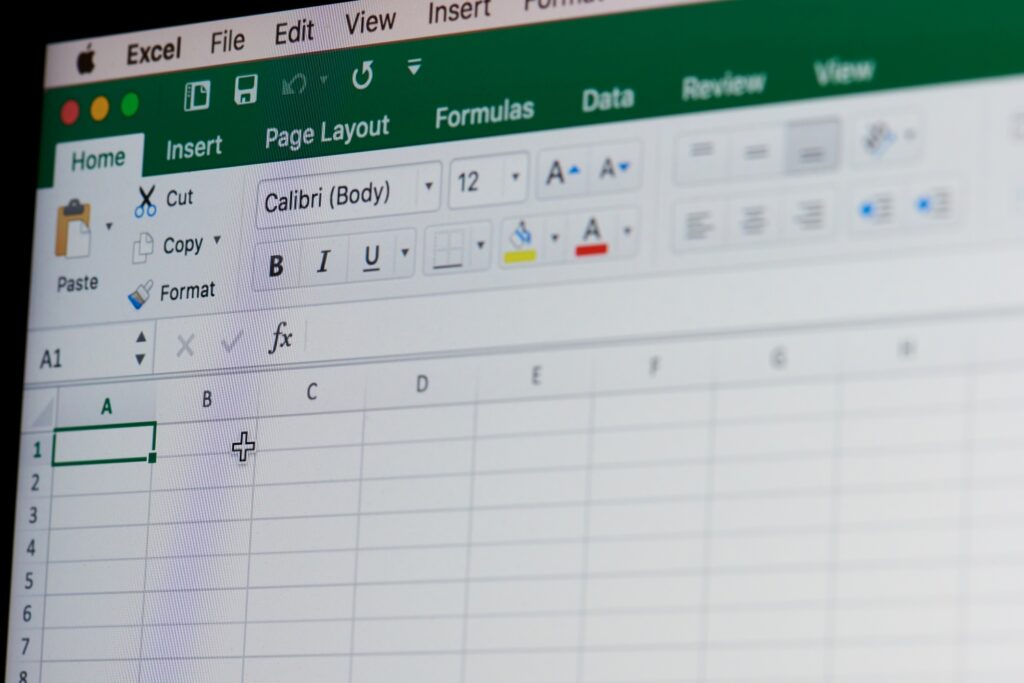 Microsoft Office Excelのスプレッドシート