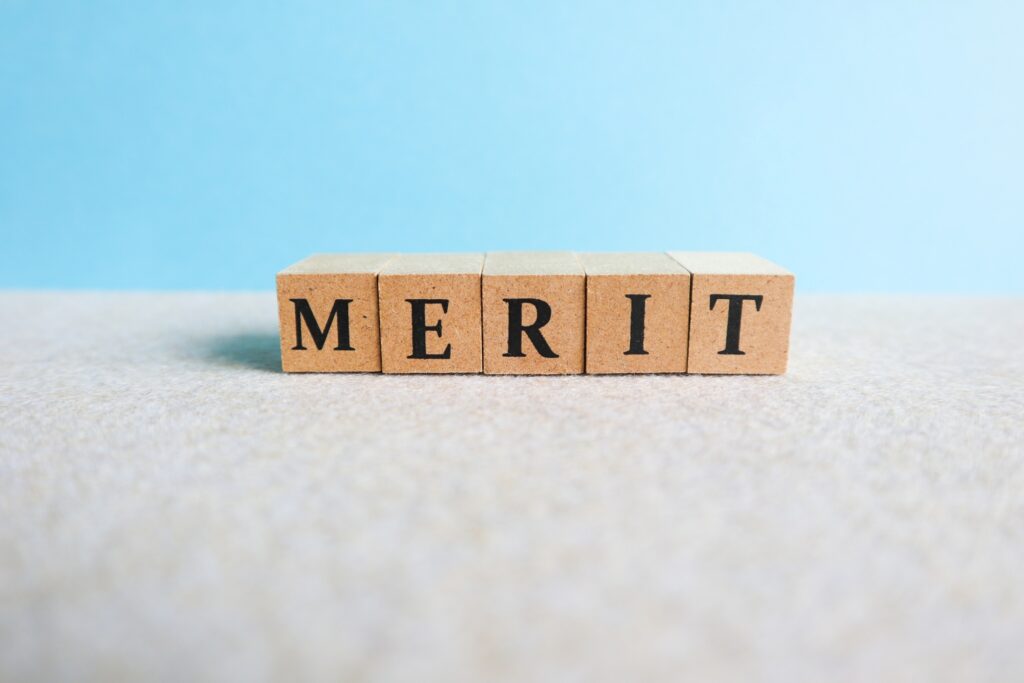 メリット・MERITの文字ブロックの背景素材